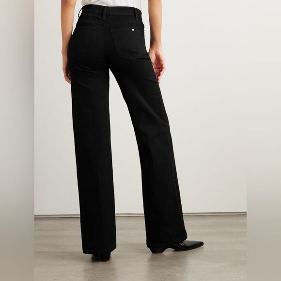 NWT FRAME Le Slim Palazzo in Black - Picture 7 of 16